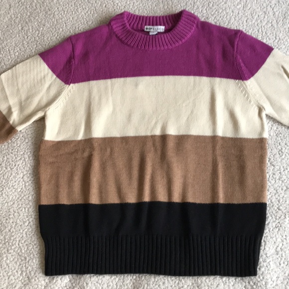 Shopbop wide stripe sweater L New - Picture 7 of 16